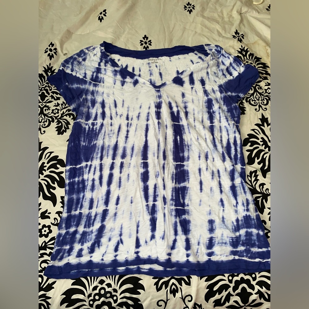 Blue & White XL Tie-Dye T-Shirt